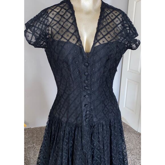 Vintage Jack Stern Original Little Black Dress Women Size Medium - Picture 3 of 8